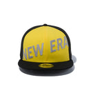 9FIFTY フロントニューエラ ロゴ ブラック / サイバーグリーン × クラウド
