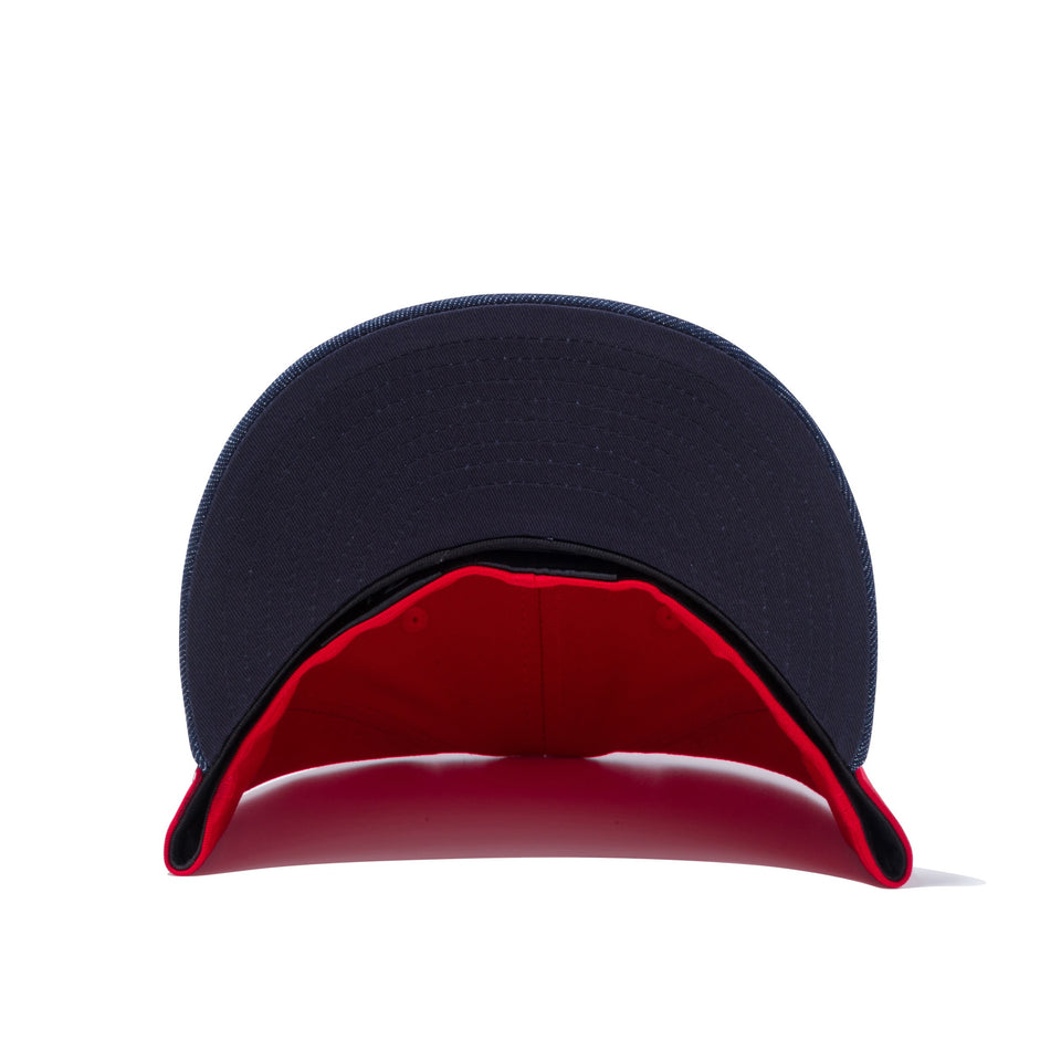 59FIFTY NPB カスタム 広島東洋カープ ミニロゴ レッド インディゴデニムバイザー
