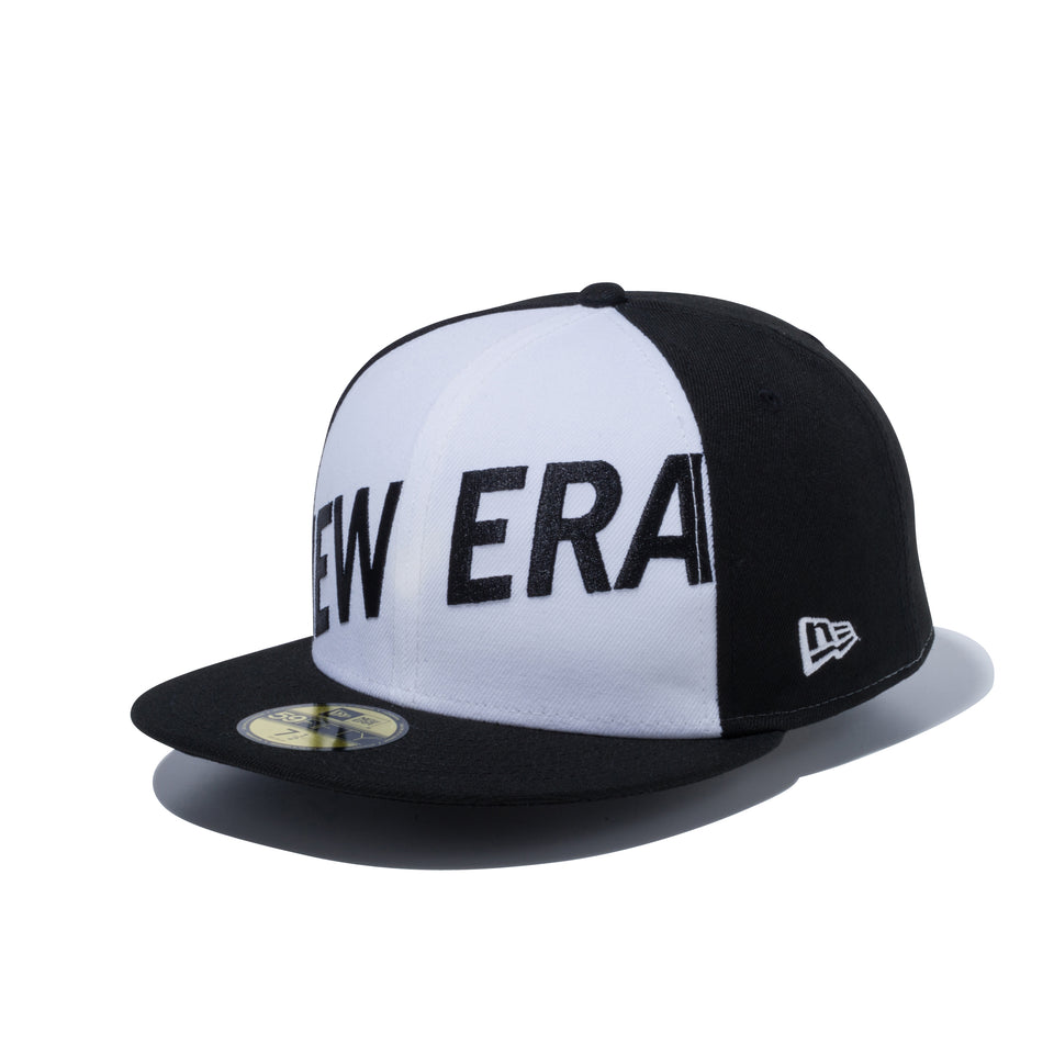 59FIFTY フロントニューエラ ロゴ ブラック / ホワイト × スノーホワイト