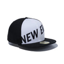 59FIFTY フロントニューエラ ロゴ ブラック / ホワイト × スノーホワイト