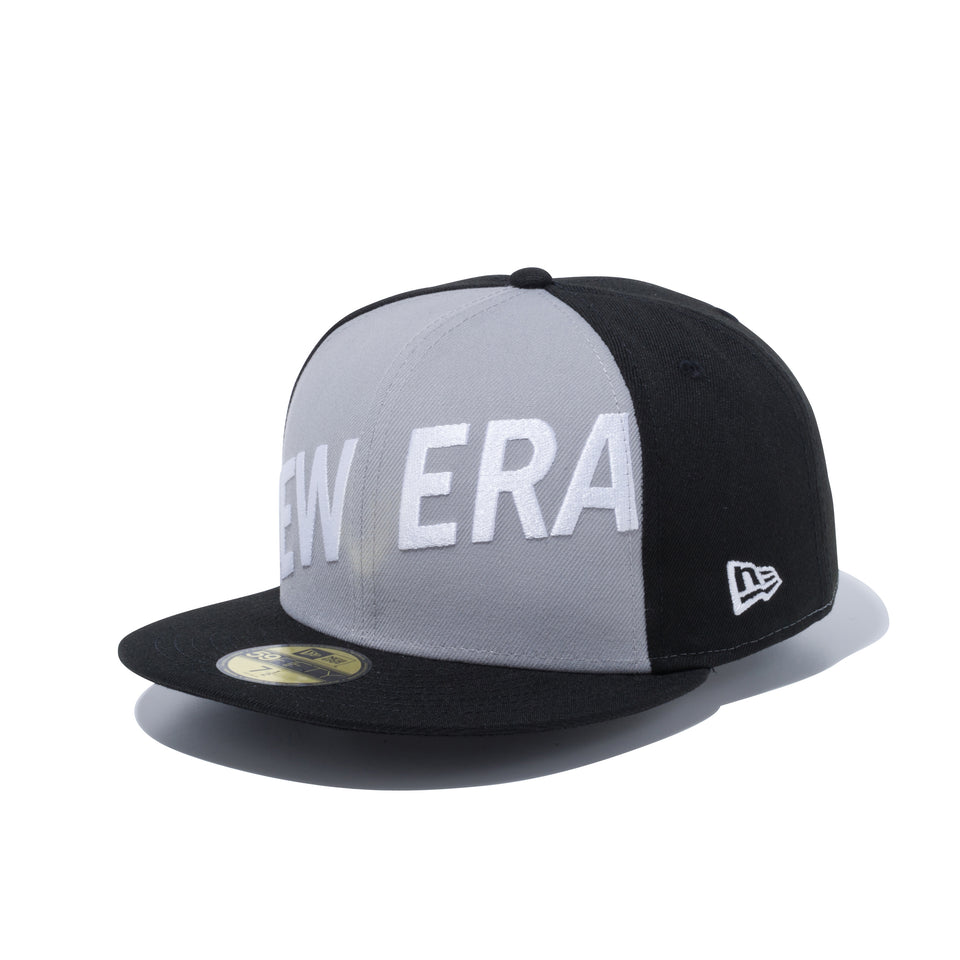 59FIFTY フロントニューエラ ロゴ ブラック / グレー × スノーホワイト