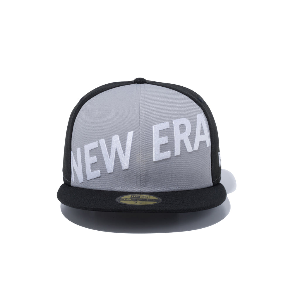 59FIFTY フロントニューエラ ロゴ ブラック / グレー × スノーホワイト