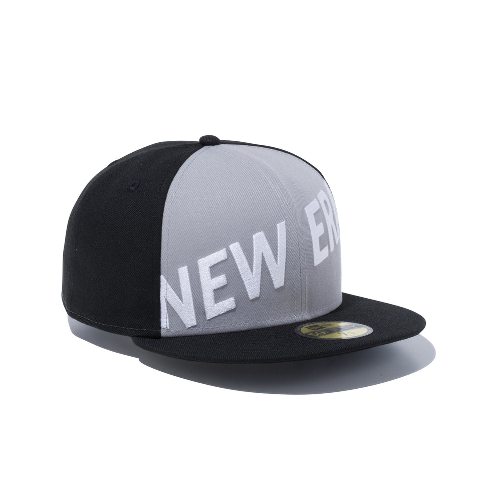 59FIFTY フロントニューエラ ロゴ ブラック / グレー × スノーホワイト