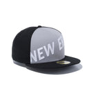 59FIFTY フロントニューエラ ロゴ ブラック / グレー × スノーホワイト
