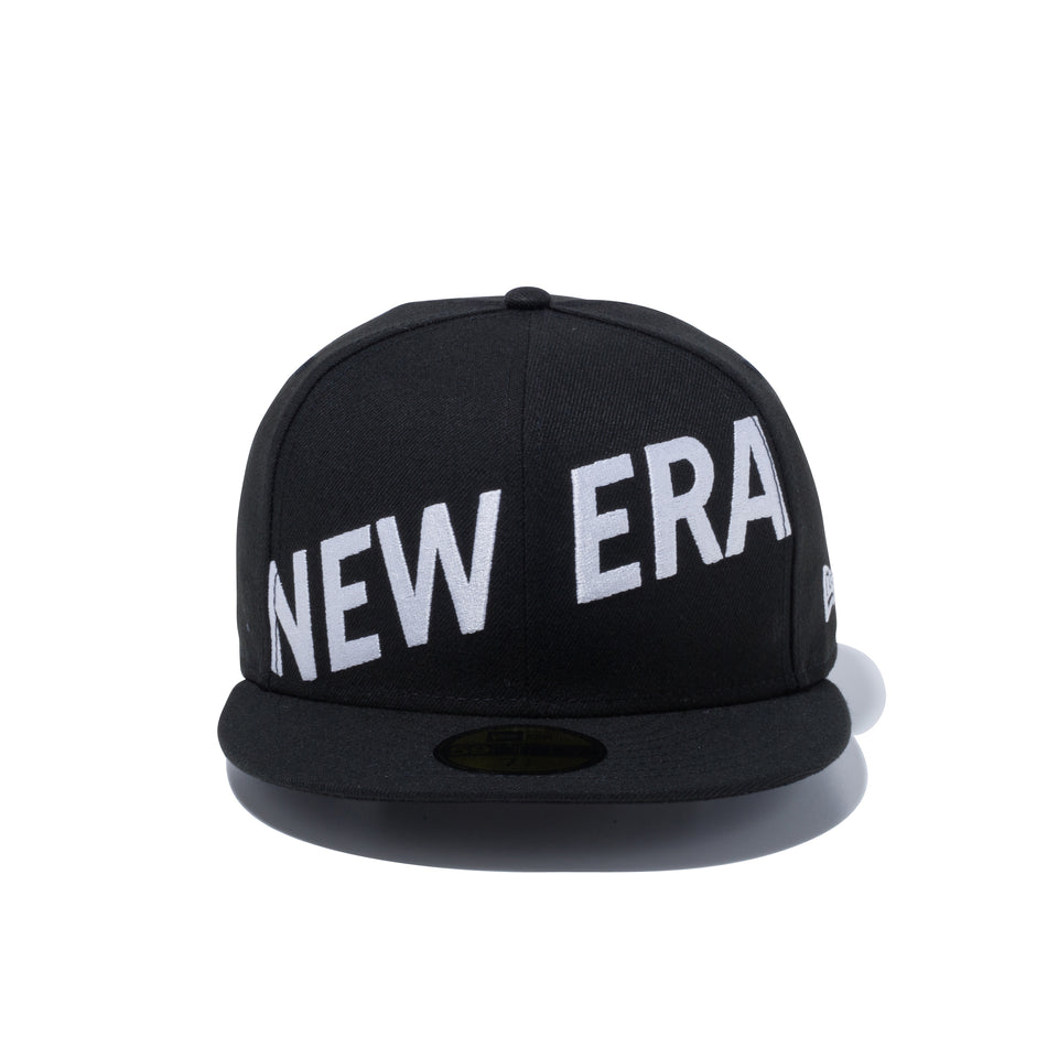 59FIFTY フロントニューエラ ロゴ ブラック × スノーホワイト