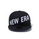 59FIFTY フロントニューエラ ロゴ ブラック × スノーホワイト