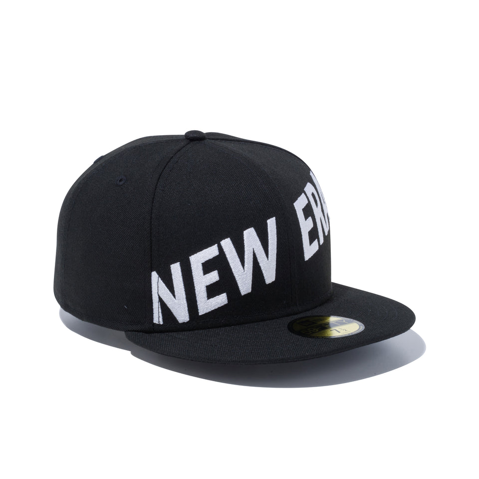 59FIFTY フロントニューエラ ロゴ ブラック × スノーホワイト