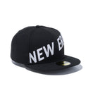 59FIFTY フロントニューエラ ロゴ ブラック × スノーホワイト