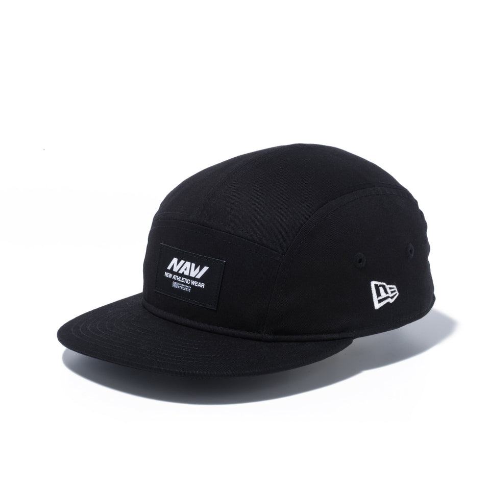 ジェットキャップ ONEHUNDRED ATHLETIC NAW ロゴ ブラック