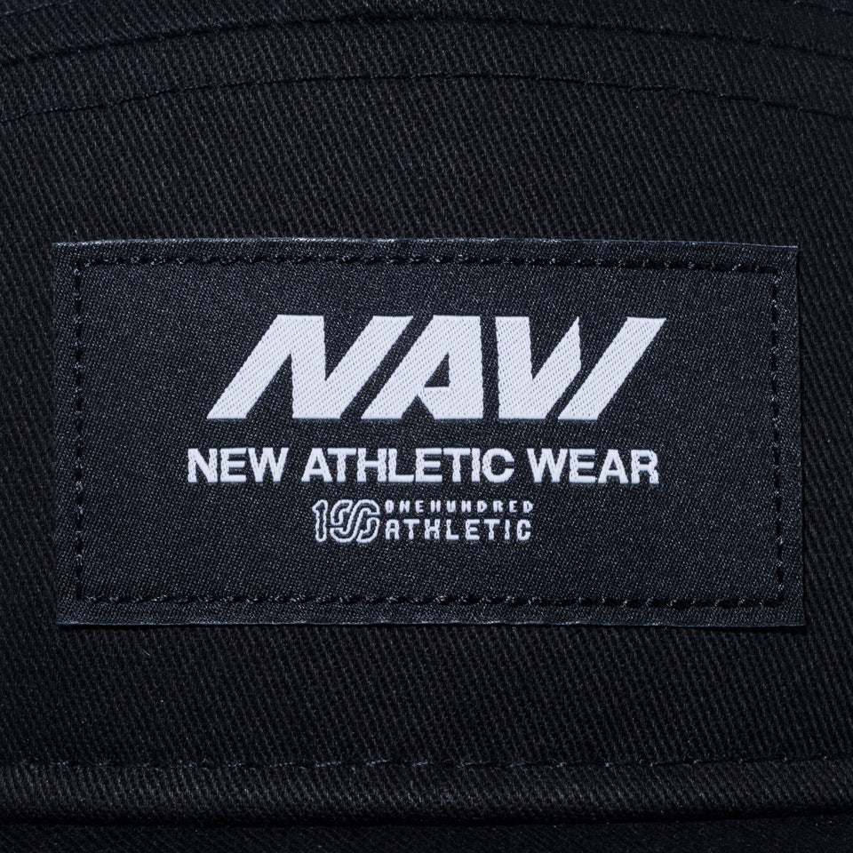 ジェットキャップ ONEHUNDRED ATHLETIC NAW ロゴ ブラック