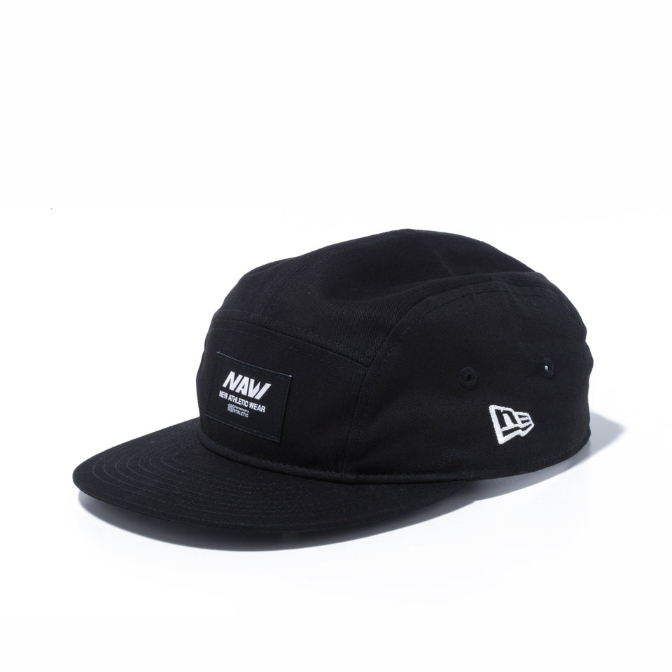 ジェットキャップ ONEHUNDRED ATHLETIC NAW ロゴ ブラック