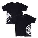 【ストア限定】半袖 コットン Tシャツ サイドロゴ バイザーステッカー リラックスフィット ブラック