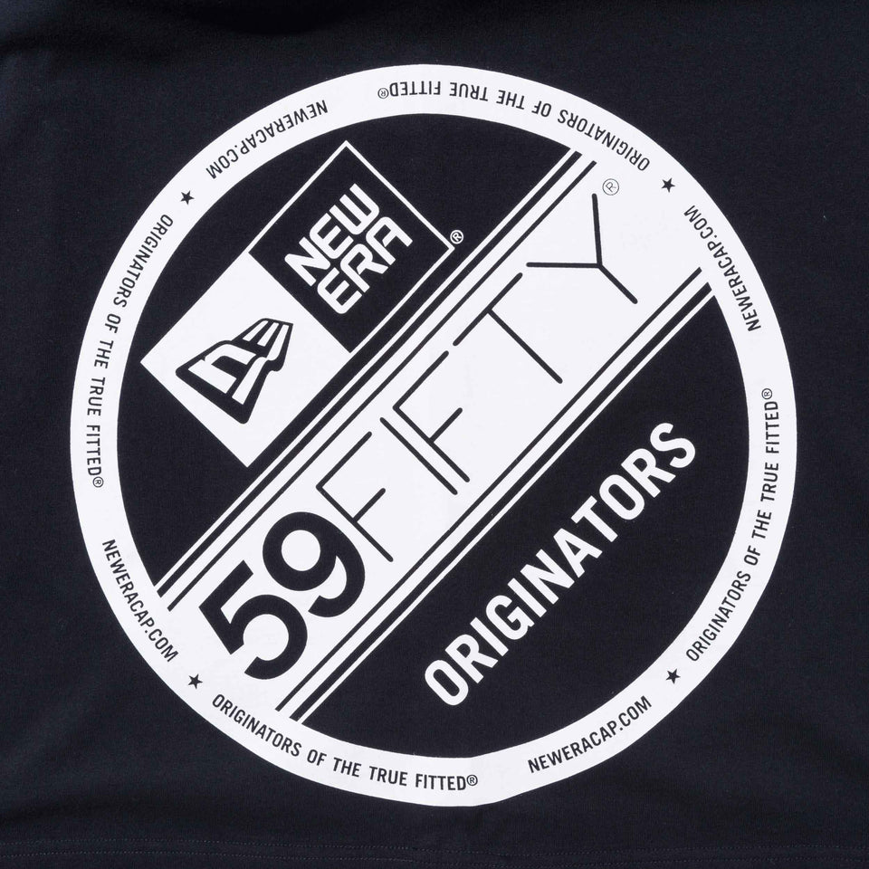 【ストア限定】半袖 コットン Tシャツ サイドロゴ バイザーステッカー リラックスフィット ブラック