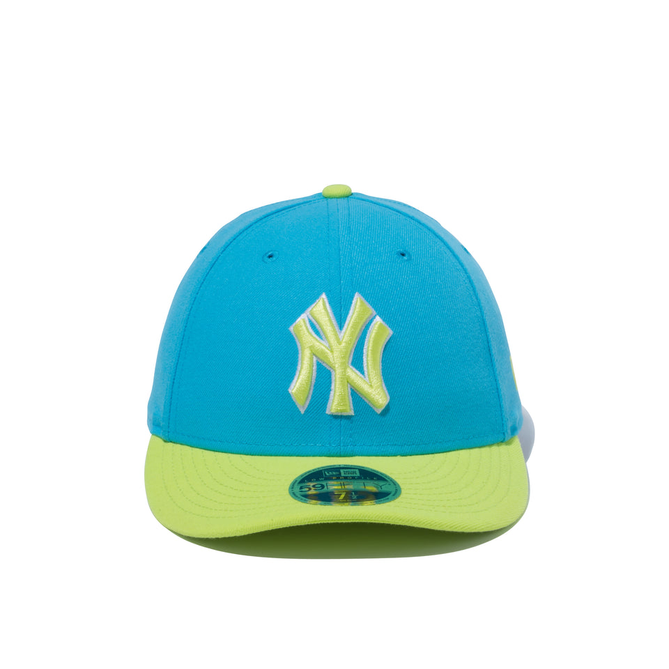 LP 59FIFTY MLB カスタム ニューヨーク・ヤンキース スカイブルー × サイバーグリーン サイバーグリーンバイザー