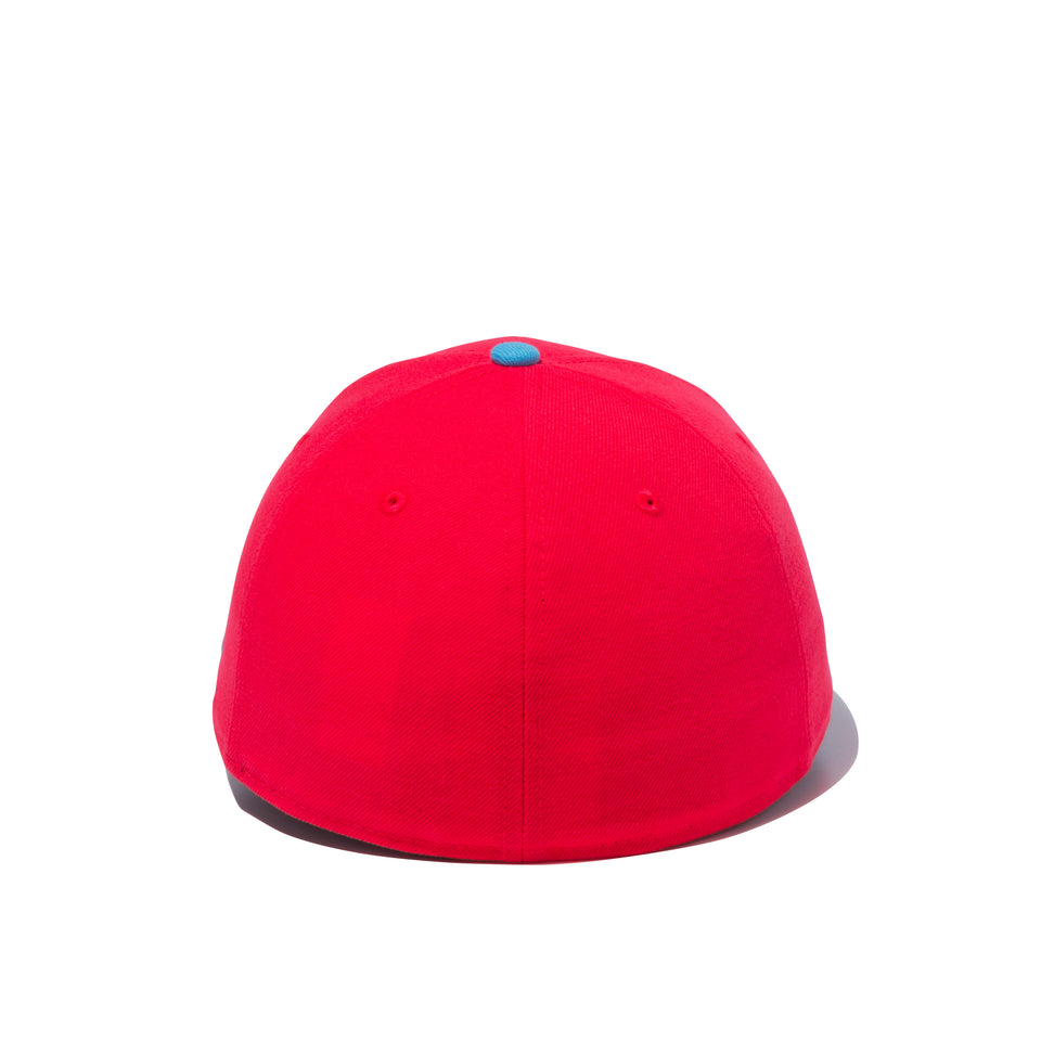 LP 59FIFTY MLB カスタム ニューヨーク・ヤンキース レッド × ブルーウィステリア ネオンブルーバイザー