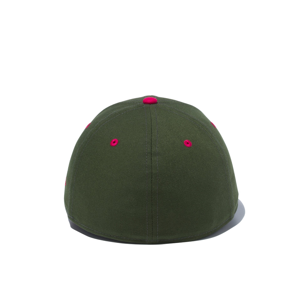 LP 59FIFTY MLB カスタム ニューヨーク・ヤンキース ダークグリーン × ストロベリー ブライトローズバイザー