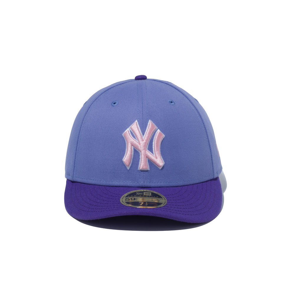 LP 59FIFTY MLB カスタム ニューヨーク・ヤンキース パープル × ピンク バーシティパープルバイザー