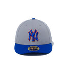 LP 59FIFTY MLB カスタム ニューヨーク・ヤンキース グレー × ロイヤル ブライトロイヤルバイザー