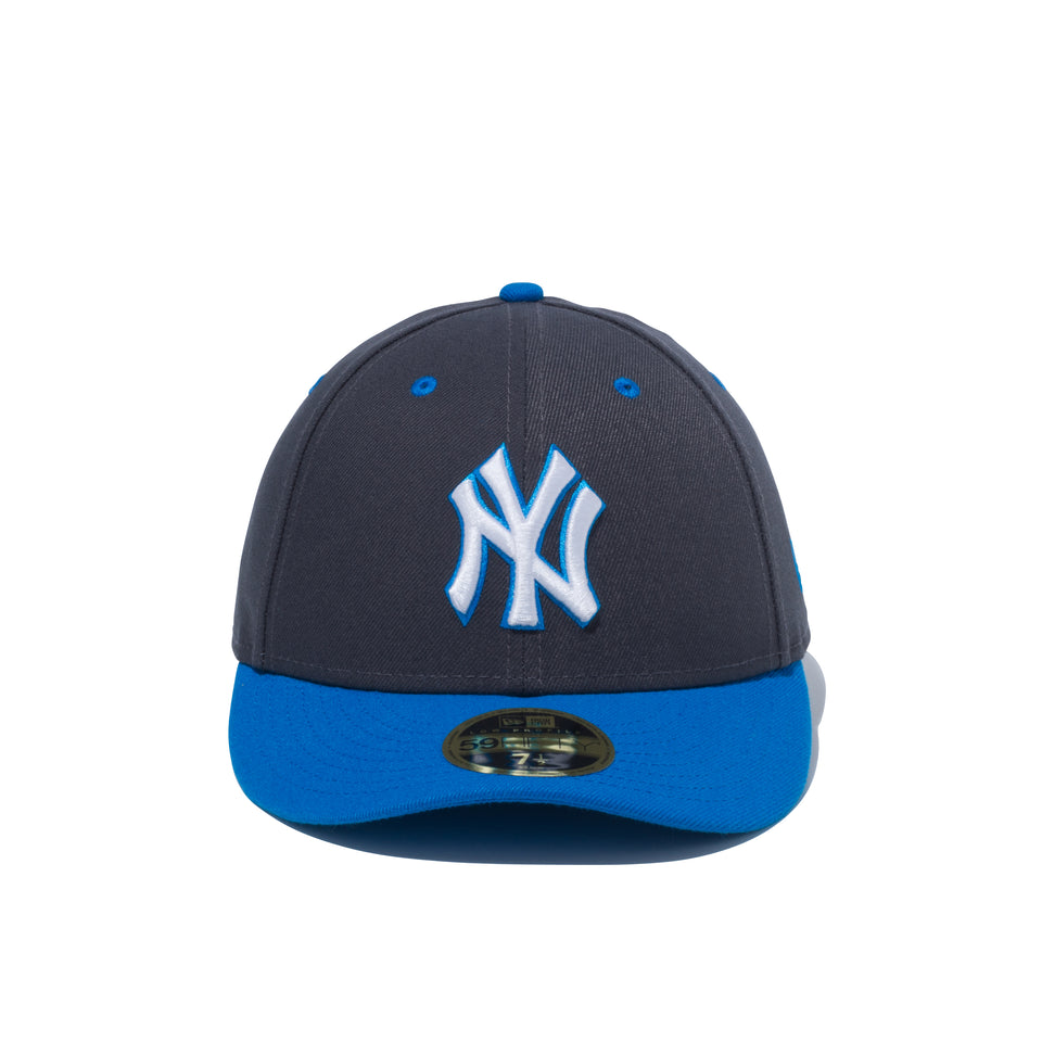 LP 59FIFTY MLB カスタム ニューヨーク・ヤンキース グラファイト × カリフォルニアブルー カーディナルブルーバイザー