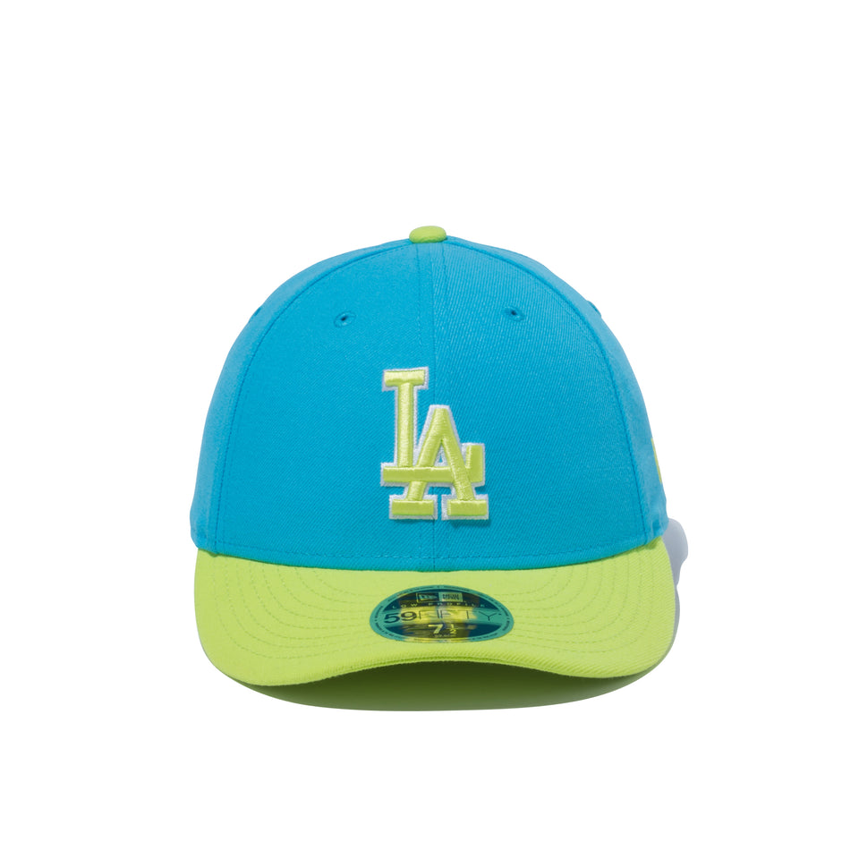 LP 59FIFTY MLB カスタム ロサンゼルス・ドジャース スカイブルー × サイバーグリーン サイバーグリーンバイザー