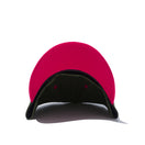 LP 59FIFTY MLB カスタム ロサンゼルス・ドジャース ダークグリーン × ストロベリー ブライトローズバイザー