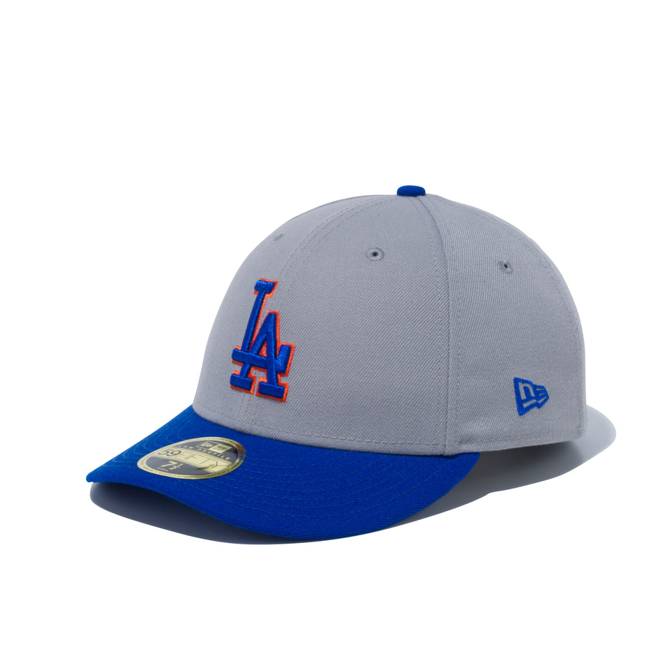 LP 59FIFTY MLB カスタム ロサンゼルス・ドジャース グレー × ロイヤル ブライトロイヤルバイザー