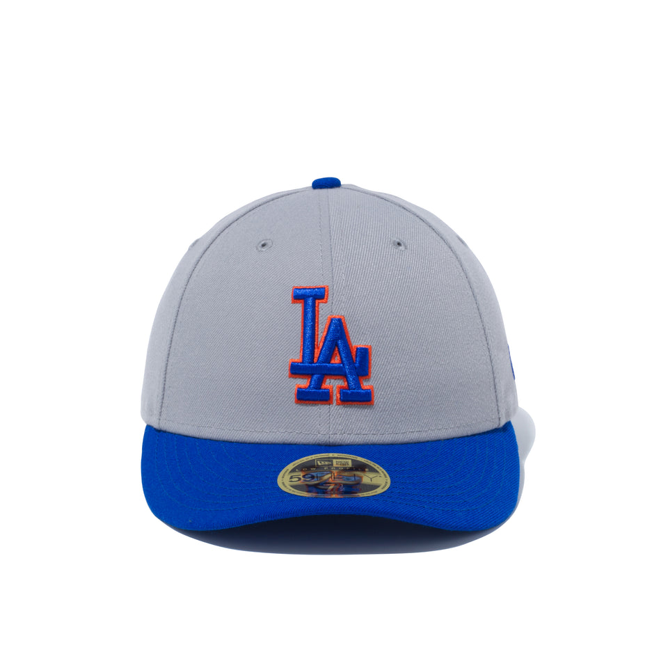 LP 59FIFTY MLB カスタム ロサンゼルス・ドジャース グレー × ロイヤル ブライトロイヤルバイザー