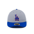 LP 59FIFTY MLB カスタム ロサンゼルス・ドジャース グレー × ロイヤル ブライトロイヤルバイザー
