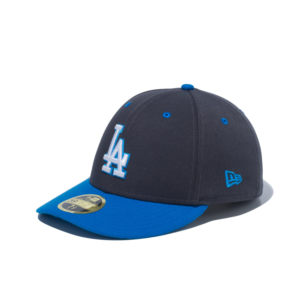 LP 59FIFTY MLB カスタム ロサンゼルス・ドジャース グラファイト × カリフォルニアブルー カーディナルブルーバイザー