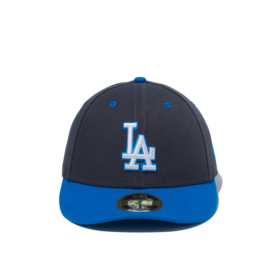 LP 59FIFTY MLB カスタム ロサンゼルス・ドジャース グラファイト × カリフォルニアブルー カーディナルブルーバイザー