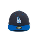 LP 59FIFTY MLB カスタム ロサンゼルス・ドジャース グラファイト × カリフォルニアブルー カーディナルブルーバイザー