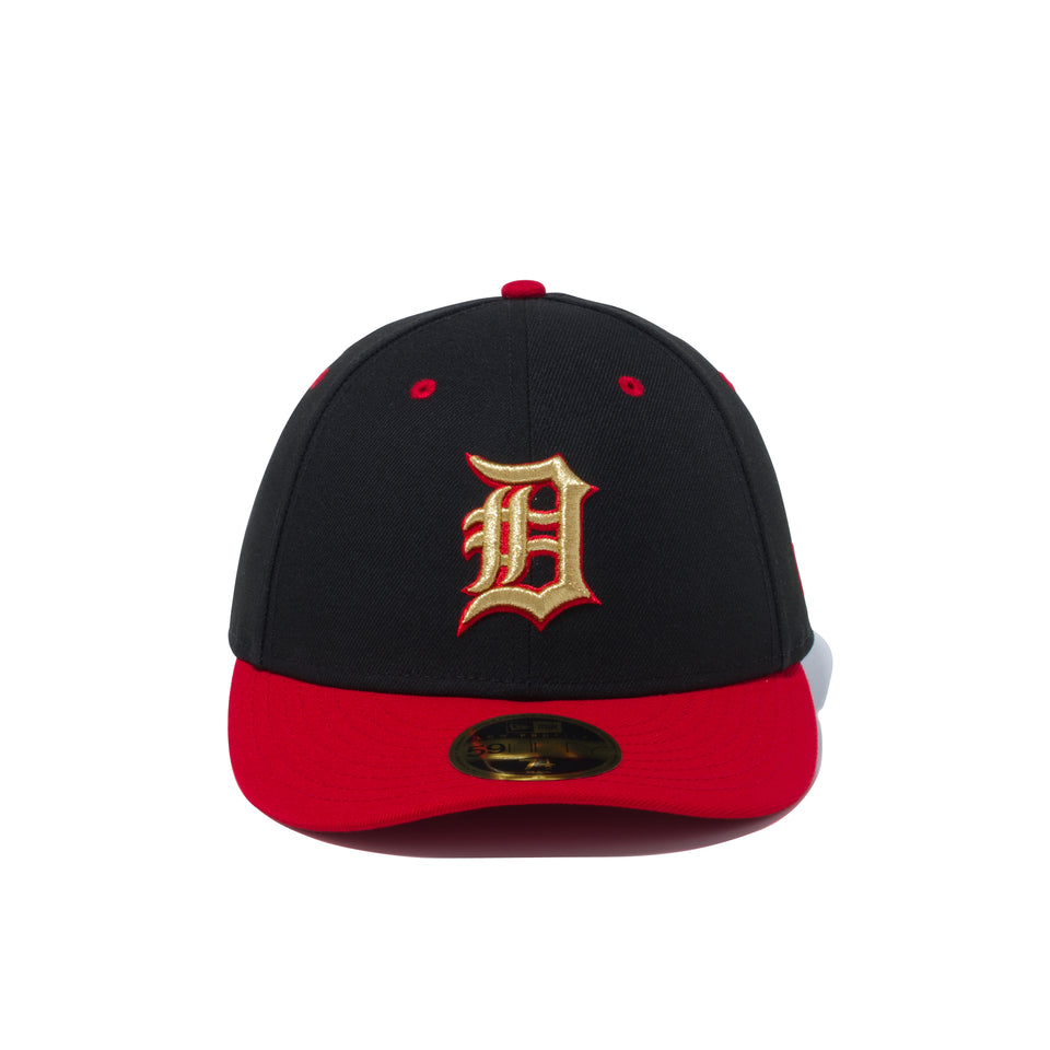 LP 59FIFTY MLB カスタム デトロイト・タイガース ブラック × ラディアントレッド スカーレットバイザー