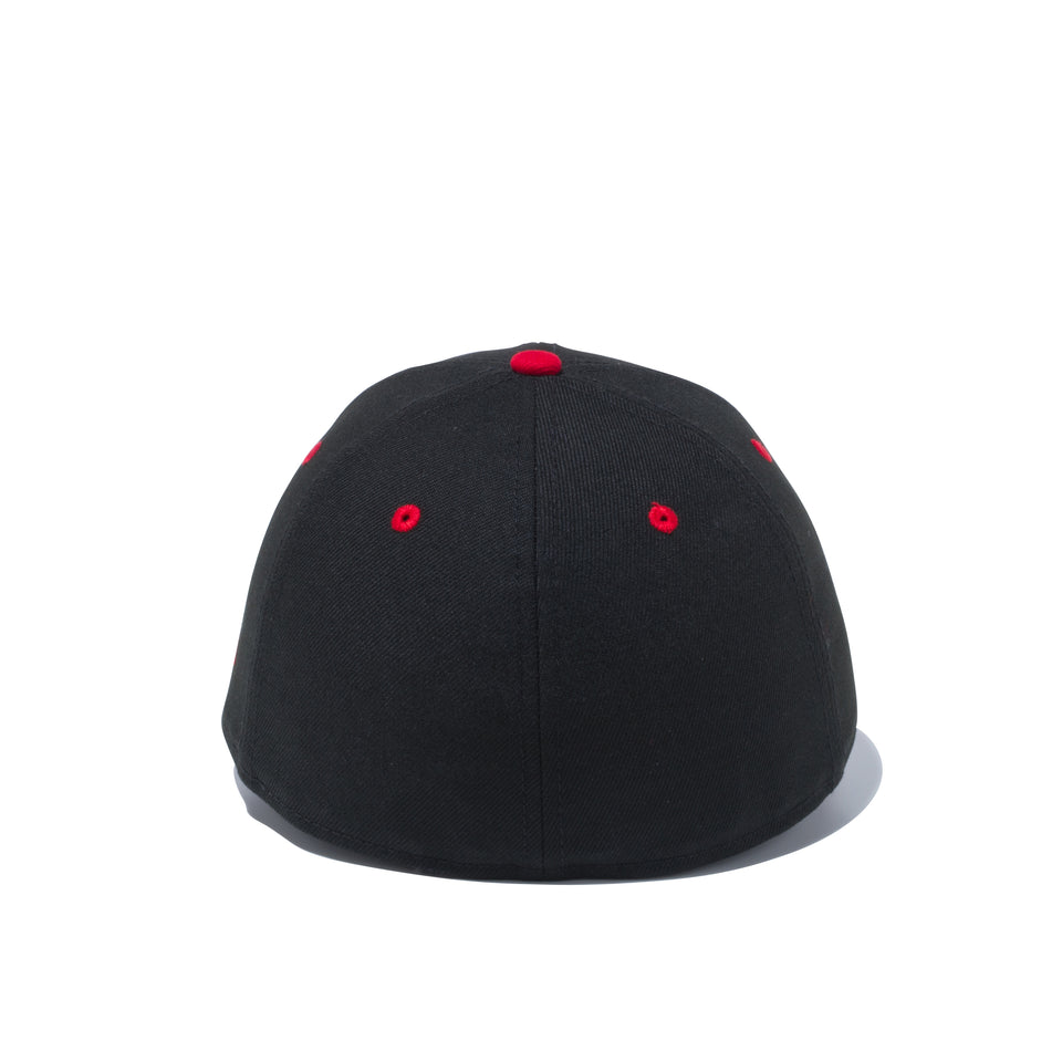 LP 59FIFTY MLB カスタム デトロイト・タイガース ブラック × ラディアントレッド スカーレットバイザー