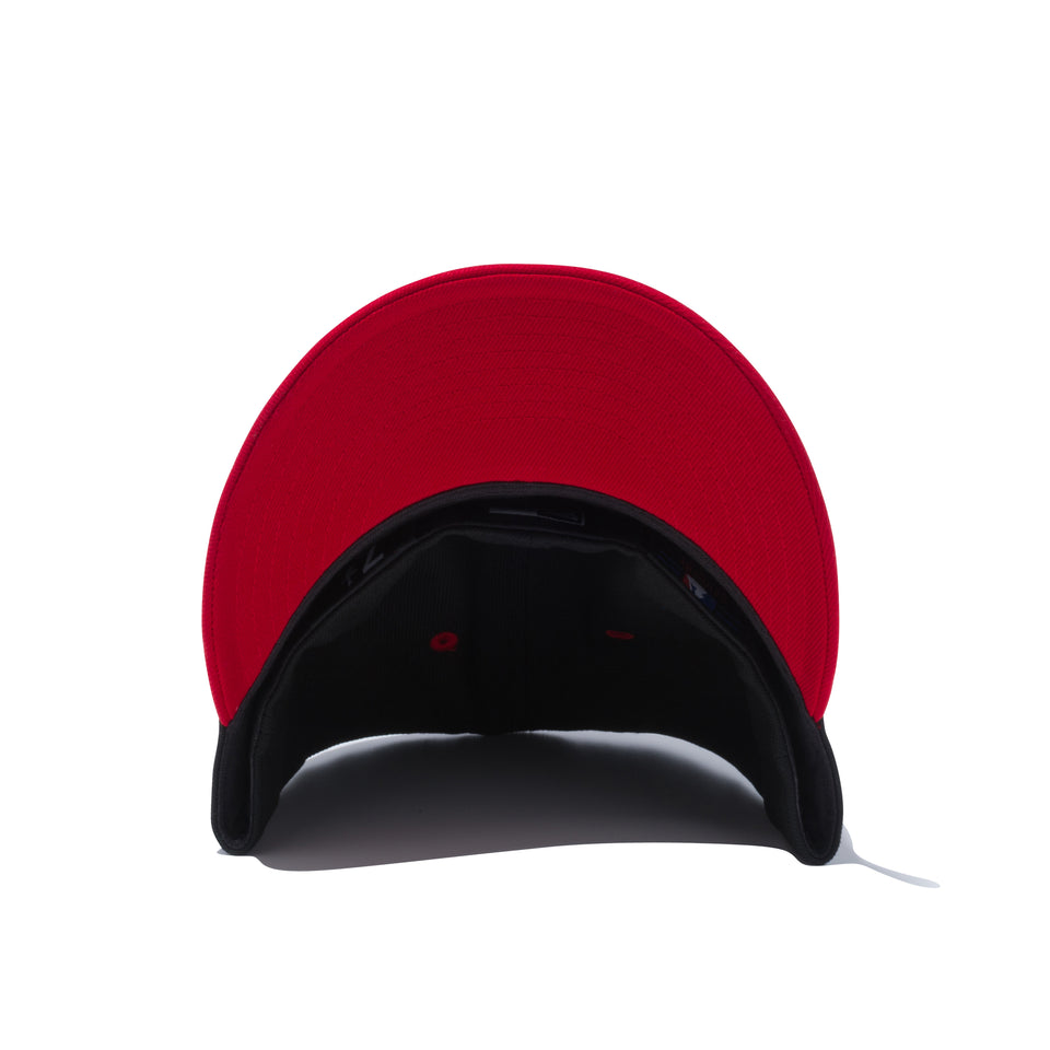 LP 59FIFTY MLB カスタム デトロイト・タイガース ブラック × ラディアントレッド スカーレットバイザー