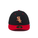 LP 59FIFTY MLB カスタム シカゴ・ホワイトソックス ブラック × ラディアントレッド スカーレットバイザー