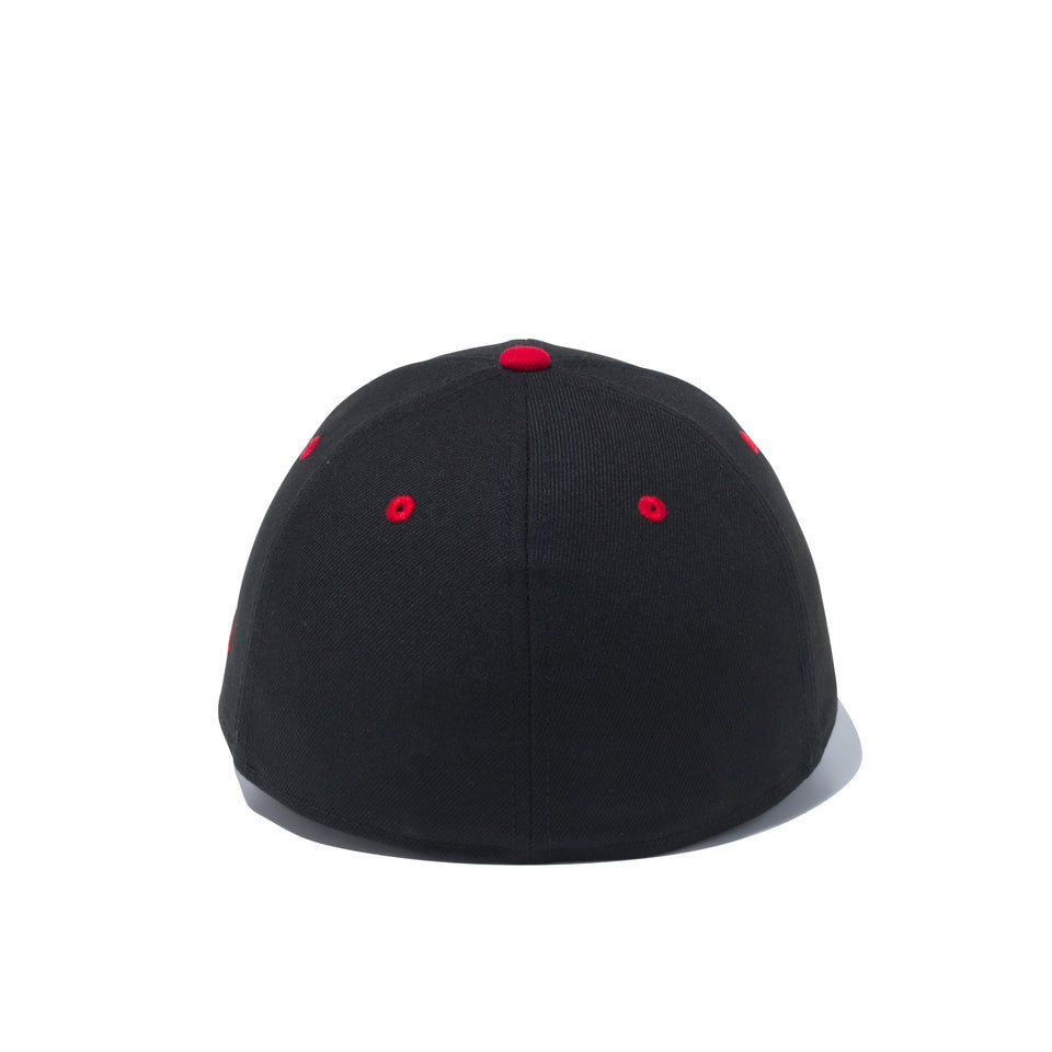 LP 59FIFTY MLB カスタム シカゴ・ホワイトソックス ブラック × ラディアントレッド スカーレットバイザー