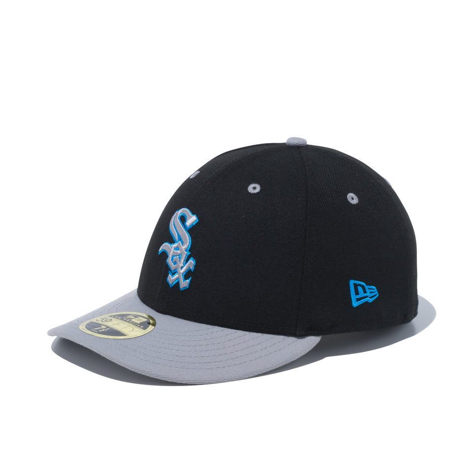 LP 59FIFTY MLB カスタム シカゴ・ホワイトソックス ブラック × クラウド グレーバイザー