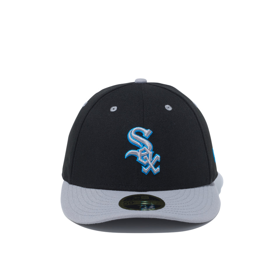 LP 59FIFTY MLB カスタム シカゴ・ホワイトソックス ブラック × クラウド グレーバイザー