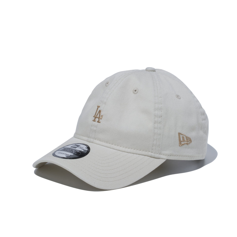 9TWENTY ミニロゴ ロサンゼルス・ドジャース アイボリー × ベージュ