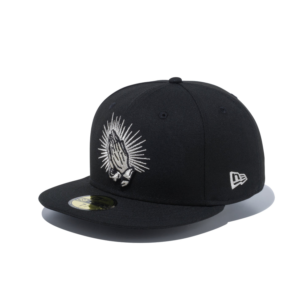 59FIFTY プレイハンド ブラック × メタリックシルバー