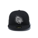 59FIFTY プレイハンド ブラック × メタリックシルバー