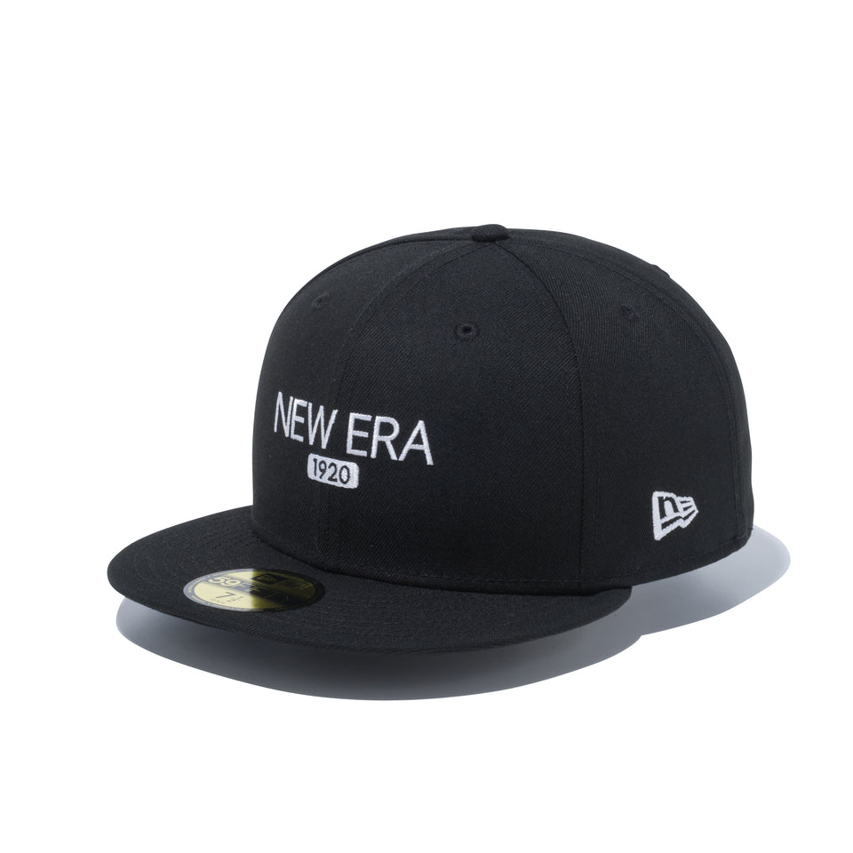59FIFTY ニューエラ1920 ロゴ ブラック × スノーホワイト
