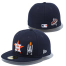 59FIFTY チームディスクライブ ヒューストン・アストロズ ネイビー