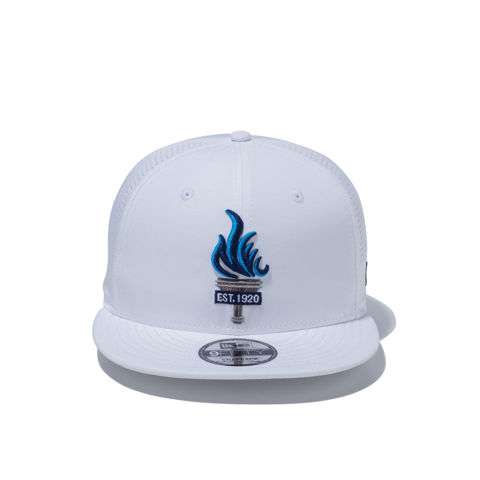 9FIFTY ファイヤー ロゴ ホワイト