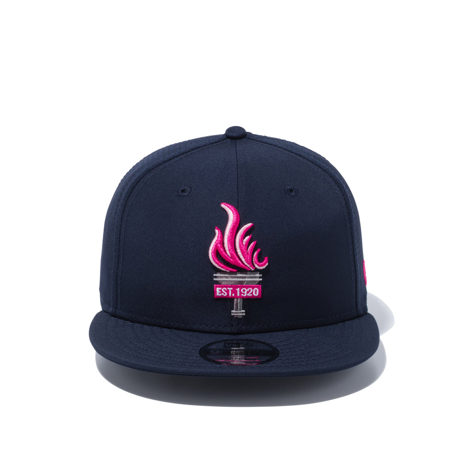 9FIFTY ファイヤー ロゴ ネイビー