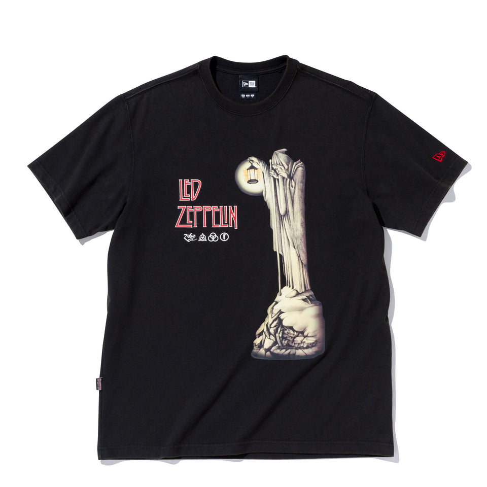 半袖 パフォーマンス Tシャツ LED ZEPPELIN レッド・ツェッペリン LED ZEPPELIN IV アートワーク ブラック