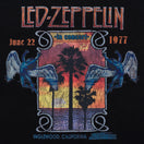 半袖 パフォーマンス Tシャツ LED ZEPPELIN レッド・ツェッペリン 1977 ブラック