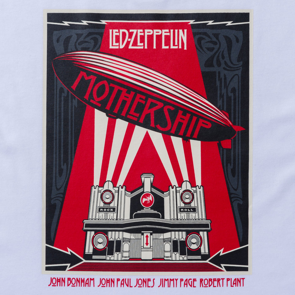 半袖 パフォーマンス Tシャツ LED ZEPPELIN レッド・ツェッペリン MOTHERSHIP ホワイト