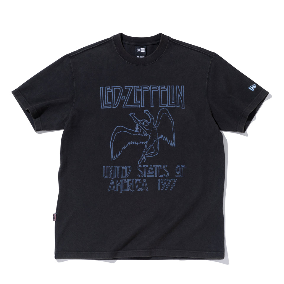 半袖 コットン Tシャツ LED ZEPPELIN レッド・ツェッペリン UNITED STATES OF AMERICA 1977 ブラック