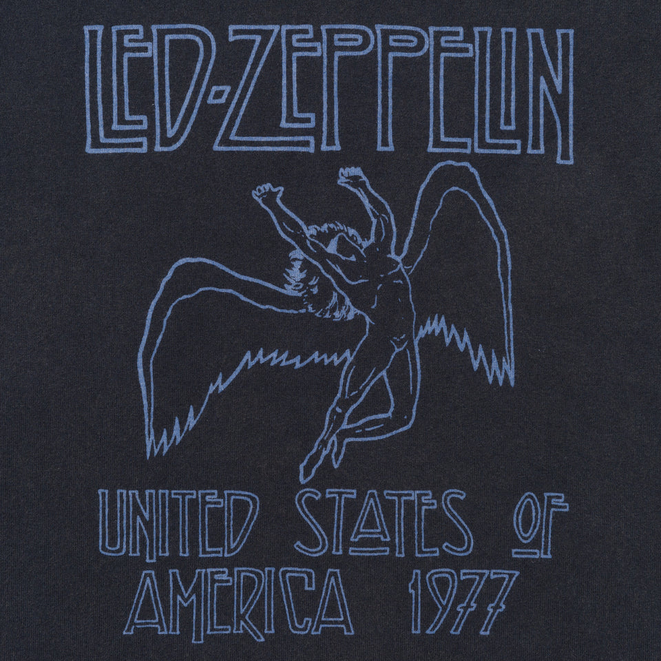 半袖 コットン Tシャツ LED ZEPPELIN レッド・ツェッペリン UNITED STATES OF AMERICA 1977 ブラック